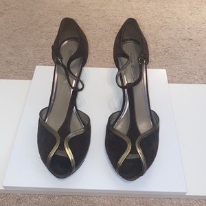 Via Spiga chocolate brown heels